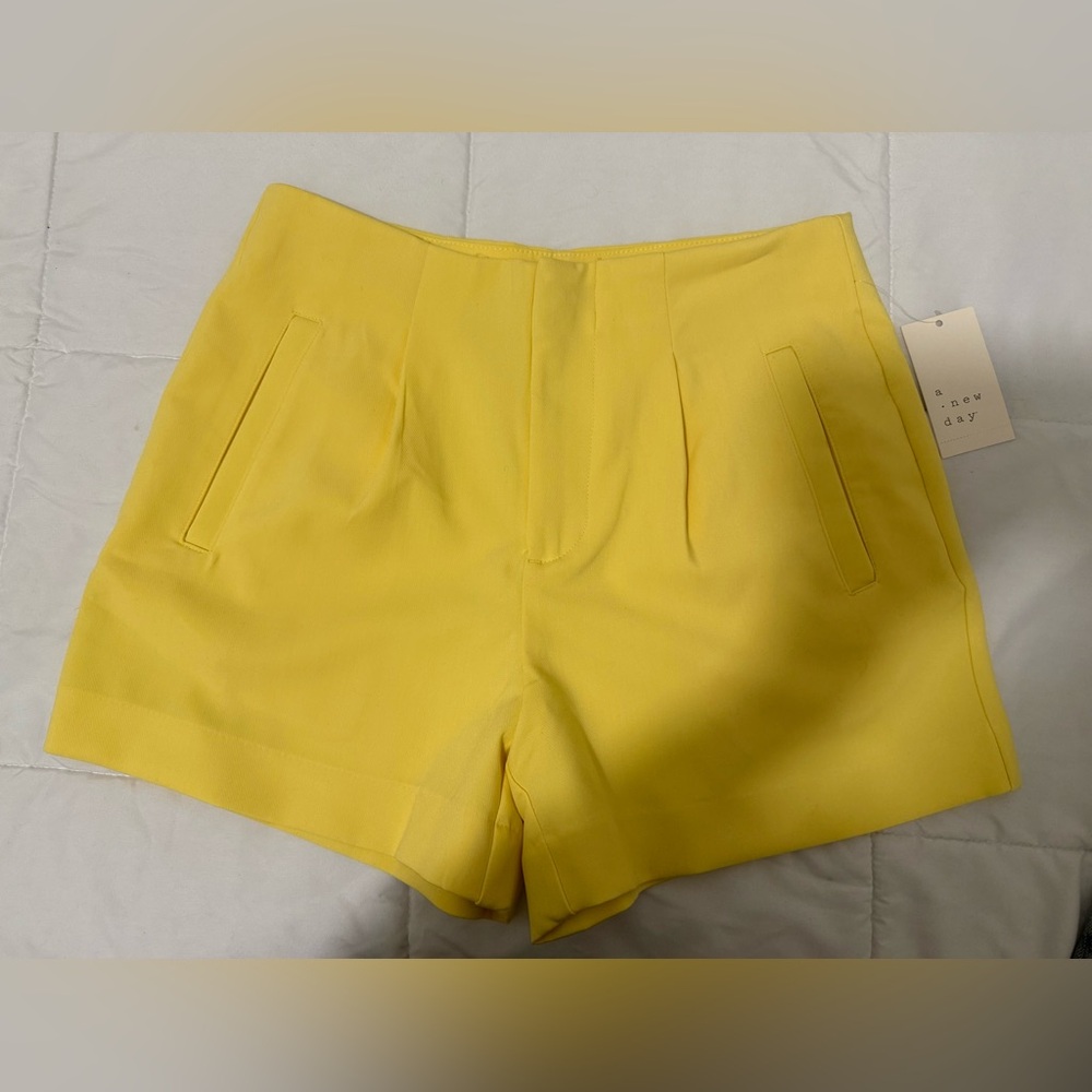 Target High Waist Yellow Women's Shorts